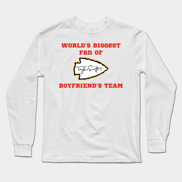 World's Biggest Fan Long Sleeve T-Shirt by CanossaGraphics